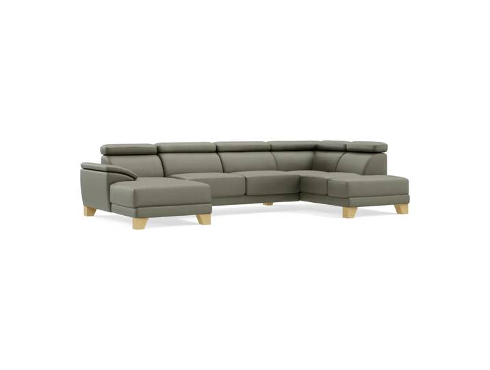 Ecksofa Lynn 2.0, Johann Jakob, kat. j, mercury oliv, Leder