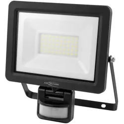 Ansmann WFL30W-S LED-Wandstrahler mit PIR Bewegungsmelder, kabelgebunden, 30 W