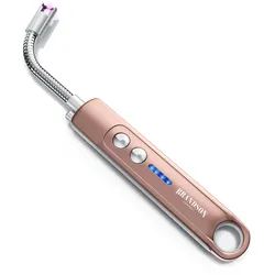 Brandson 1x Feuerzeug elektrisch, Lichtbogen Stabfeuerzeug USB aufladbar, Kerzenanzünder für Küche, Kerzen, Gasherde, Grill, Kamin