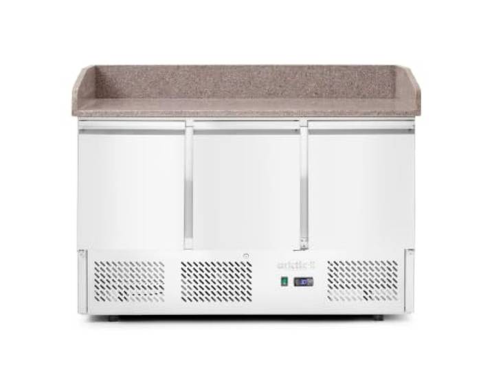 HENDI Saladette Pizza 3 Portes avec Vitrine Réfrigérée 380+40L