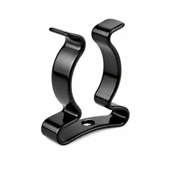 Geschlossene Federstahlklammer schwarz beschichtet Tool Clip - 38 - 40 mm