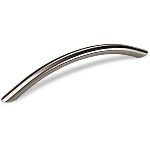 SO-TECH Möbelgriffe BG01e, silber, aus Edelstahl, 128 mm Lochabstand, Bogengriff, modern, 1 Stück