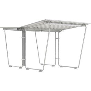 WSM Fahrradunterstand Siegen S26, grauweiß, aus Metall, offen, (B/T) 215 x 466cm