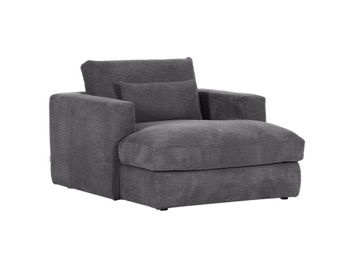 Landscape Xxl-Sessel, Anthrazit, Kunststoff, Füllung: Polyester, 120x67x140 cm, Made in EU, Stoffauswahl, Wohnzimmer, Sessel, XXL-Sessel