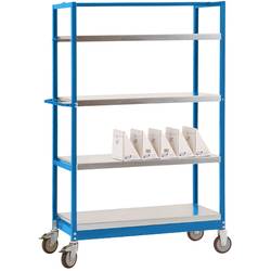 Manuflex TV3262.5007 TV3262.5007 Etagenwagen Feststeller Stahlblech pulverbeschichtet Brillantblau (RAL 5007)