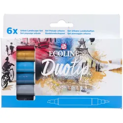 Talens, Malstifte, ECOLINE DUOTIP - Farbstifte Set (6x)