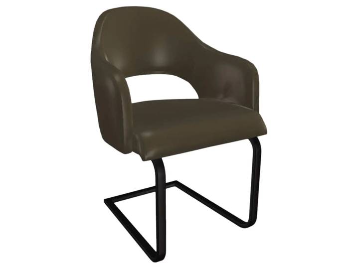 Freischwinger Salesa Trendstühle / Farbe: Lever / Material: Leder