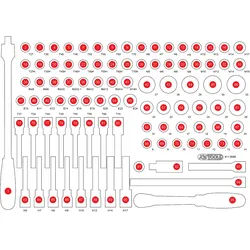 KS Tools Leere Schaumstoffeinlage zu 811.0095 - 811.0095-97