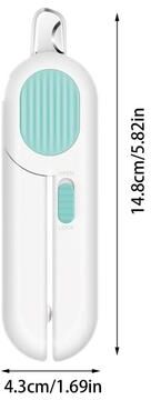 Happy Pet Pantry LED Precision Pet Nail Clippers For Dogs, Cats & Small Pets Safe Grooming Trimmer blue