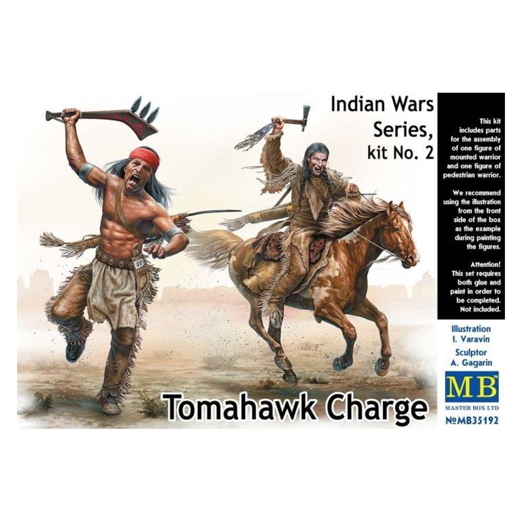 Master Box Tomahawk Charge.Indian Wars Series, kit No.2 (MB35192)