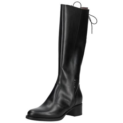 Stiefel NERO GIARDINI "Nero Giardini Stiefel Leder", Damen, Gr. 40, schwarz, Leder, Schuhe Stiefel