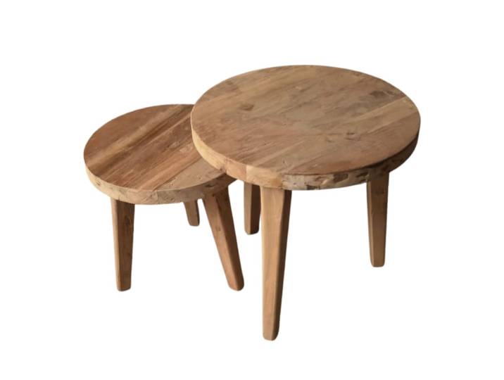 Lot de deux table en teck
