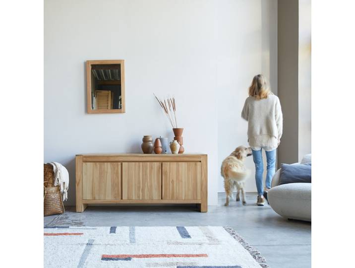 Buffet aus massivem Teakholz 160 cm Eden - Natur - Teak