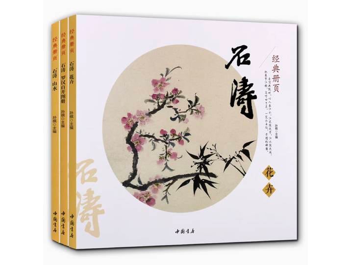 Album de peinture chinoise classique Liberty par Shitao, livre d'art, paysage, fleur, oiseau, Arhats