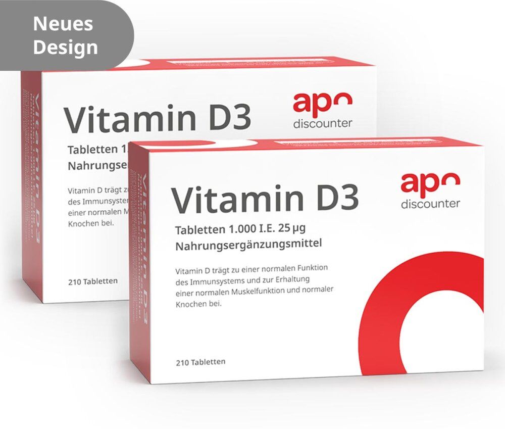Vitamin D3 Tabletten 1000 I.E. von apodiscounter