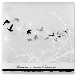 Sovie HOME Serviette Trauer aus Linclass® Airlaid 40 x 40 cm, 12 Stück Beerdigung Trauerfall Erinnerung