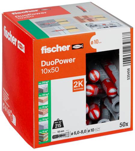Fischer 535456 DUOPOWER 10x50 LD 2-Komponenten-Dübel 50mm 10mm 50St.