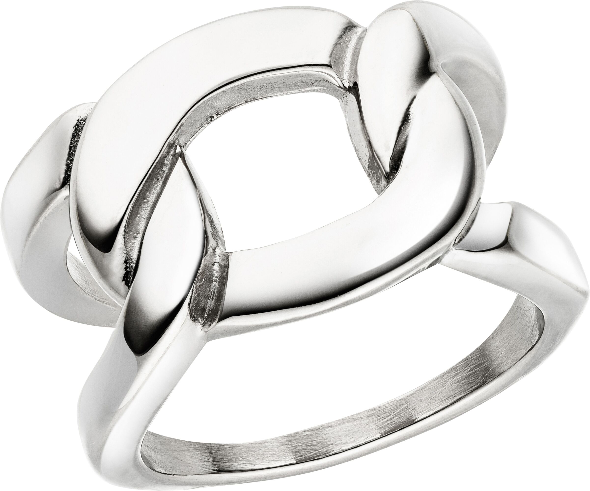 Fingerring JOBO Gr. 52, silber (edelstahlfarben), Fingerringe, Damen, 52, Edelstahl, Fingerring, Edelstahl breit