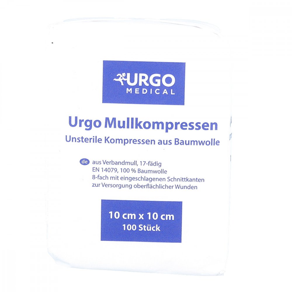 Urgo GmbH Urgo Mullkompressen 10x10 cm unsteril 06187927