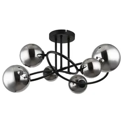 Deckenleuchte RIHA (LBH 62x59x35 cm) - schwarz - LBH 62x59x35 cm