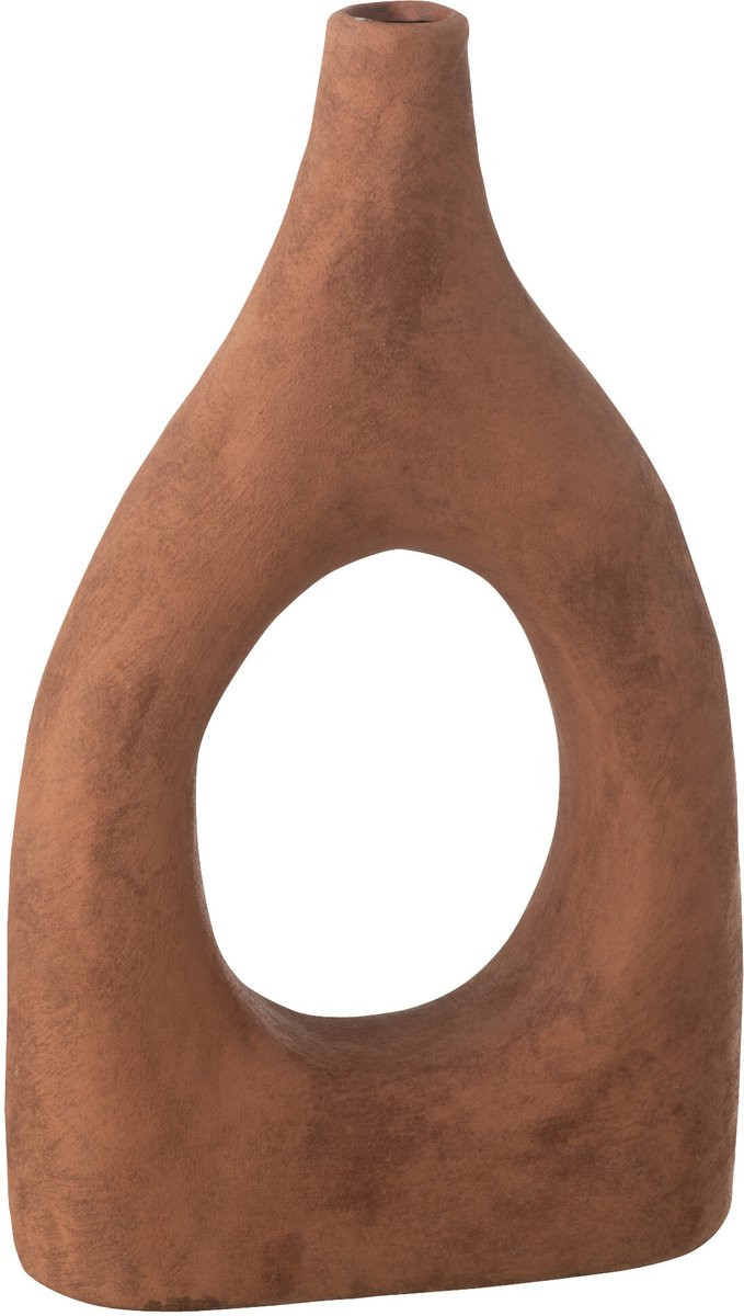 J-Line vaas Ubi keramiek bruin large