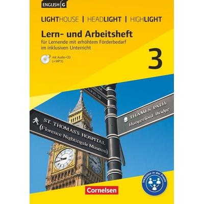 English G Lighthouse / English G Headlight / English G Highlight - Band 3: 7. Schuljahr - Arbeitsheft mit Audio-CD, Taschenbuch von Berit
