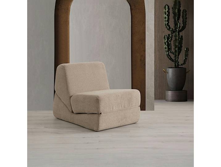 Fauteuil / Chauffeuse convertible SAPPO - Taupe