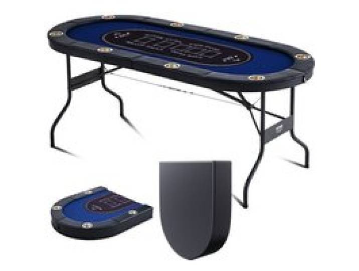VEVOR – Table de poker ovale pliable pour 8 joueurs, pour Casino, Blackjack, Texa Holdem, 183 cm