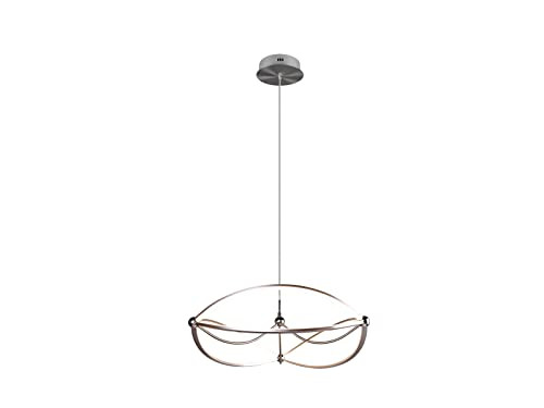 Trio Leuchten Charivari LED hanglamp zilver, dimbaar en hoogte verstelbaar