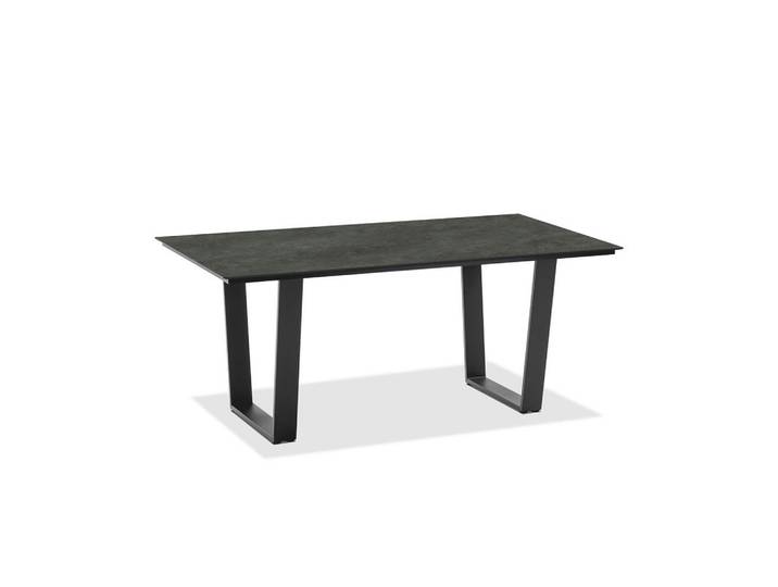 Niehoff Garden Gartentisch, Anthrazit, Graphitfarben, Kunststoff, rechteckig, Kufe, 95x76x220 cm, wetterbeständig, Gartenmöbel, Gartentisch, Gartentische
