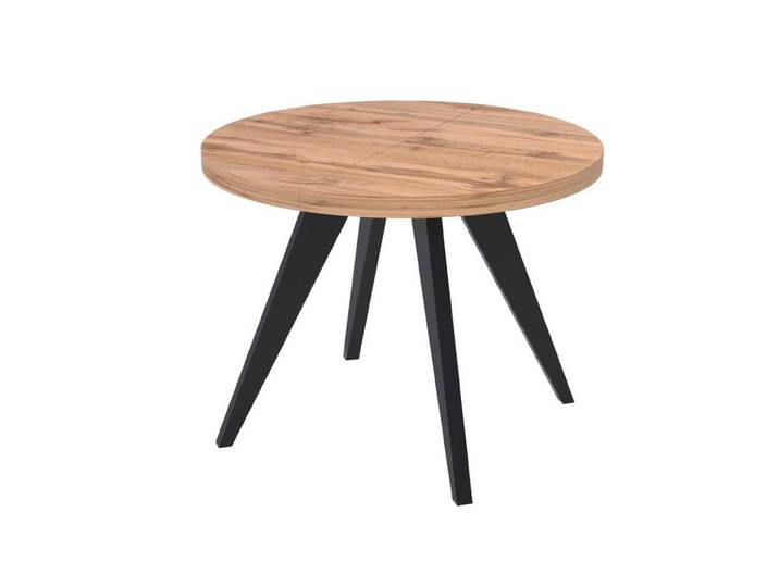 JVmoebel Esstisch Runder Holz-Esstisch in Braun mit ausziehbarer Funktion (Packung, 1-St., Esstisch), Made in Europa