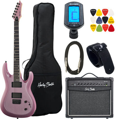 Harley Benton R-446 Plum Metallic Set Plum Metallic Gloss