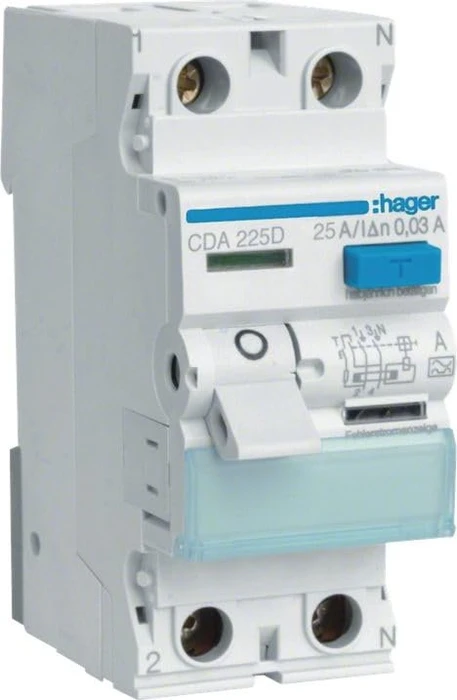 hager FI-Schutzschalter CDA225D 2-polig, 1 St.