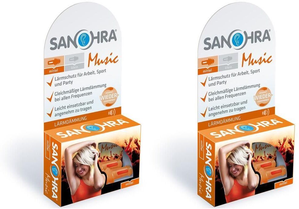 Sanohra music Lärmschutz f.Erwachsene 2x 2x2 St