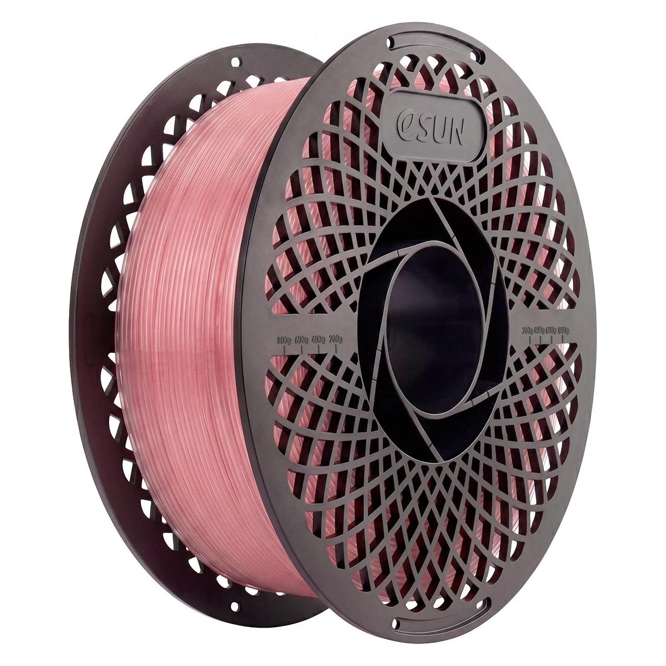 eSUN PLA CLEAR 1,75mm PINK CRYSTAL 1kg (PLA, 1000 g, 1.75 mm) (PLA-CLRB175O-CP1P1)
