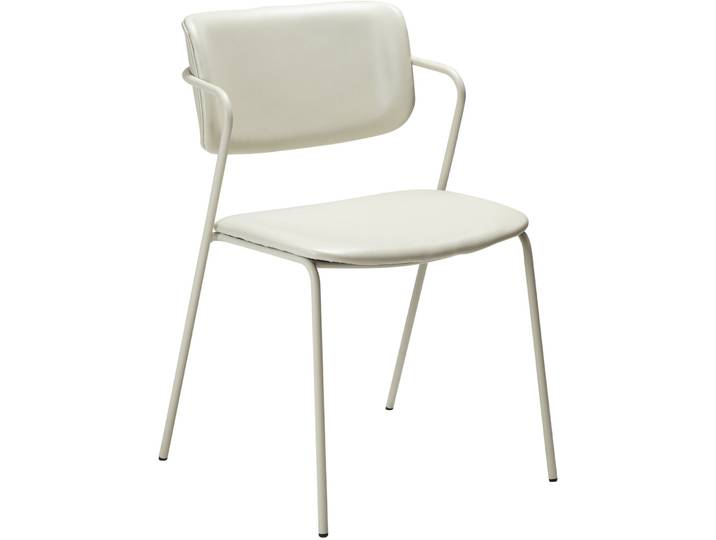 DAN-FORM Stuhl 2er-Set Zed hellbeige Kunstleder