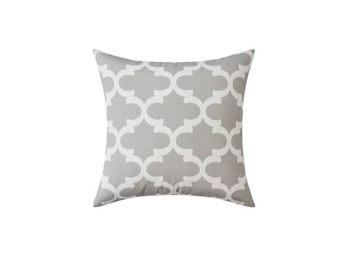 Outdoorkissen PATI grau/weiss 45 x 45 cm
