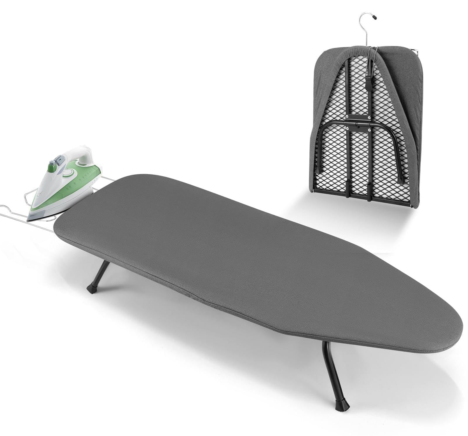 Merkloze inklapbare tafelstrijkplank - Grijs - 81 x 31 cm