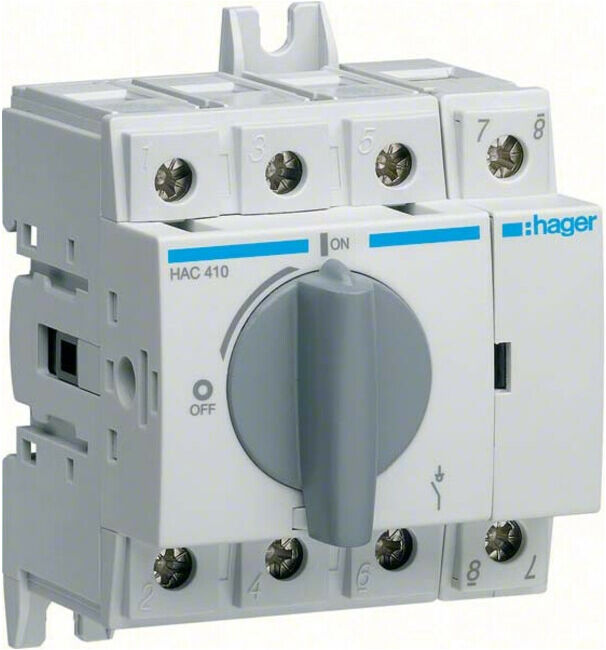Hager Interrupteur-sectionneur 4P 100A HAC410 (HAC410)
