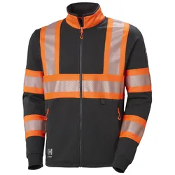 Warnschutz Sweatjacke "ICU" - XS - orange/schwarz