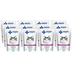 ENZO VET Sterilisiertes Futter für sterilisierte Katzen mit Truthahn in Gelee 12x100g