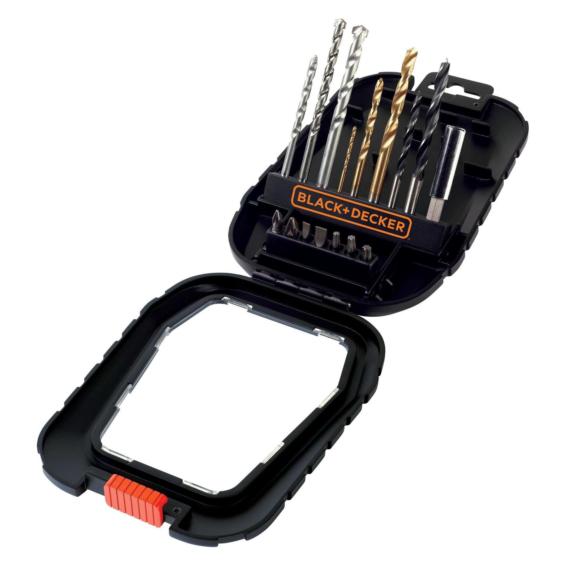 Black & Decker A7186 Bit Set und Bohrer Set 16-Teilig (A7186-XJ)