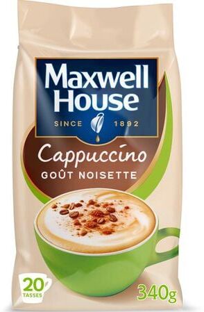 maxwellHouse Maxwell House - Cappuccino Nuss - Löslicher Kaffee 340 G - MaxiCoffee
