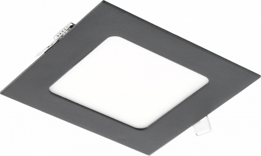 GTV MATIS PLUS LED-inbouwlamp, zwart, 19W, 1020lm, 4000K, 120°, vierkant