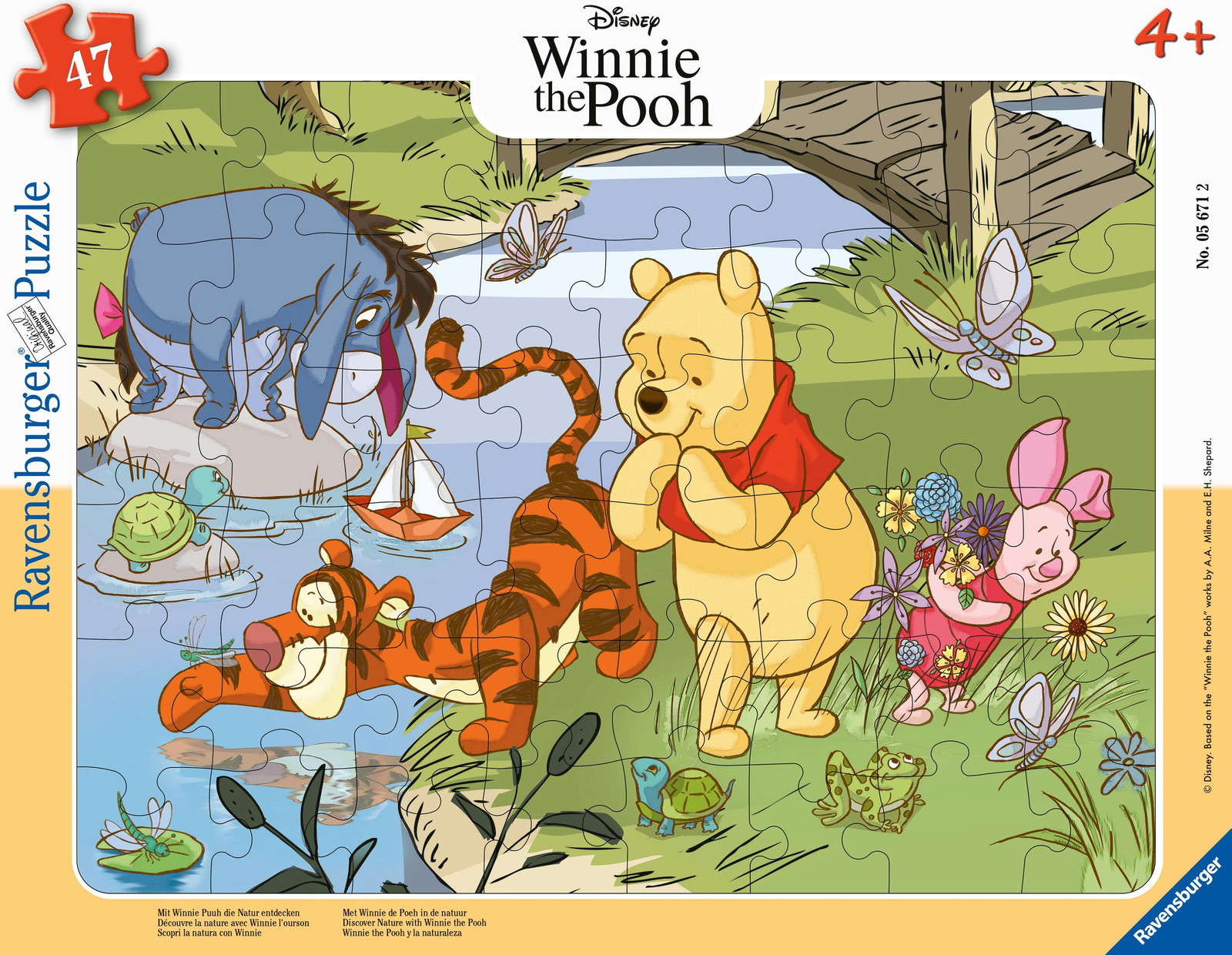 Ravensburger Puzzel voor kinderen met Winnie de Pooh om de natuur te ontdekken