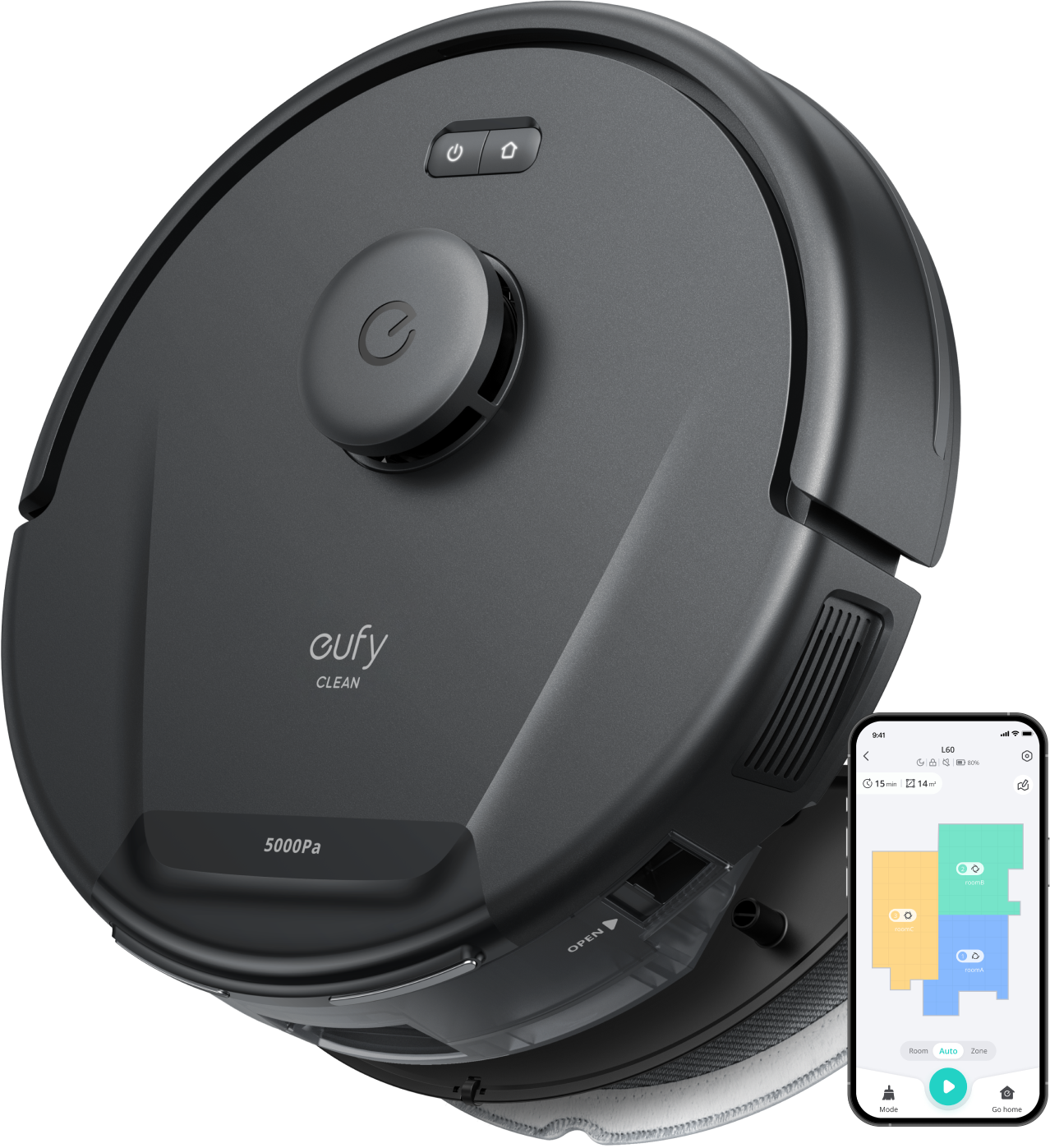 Robot aspirateur L60 Hybrid eufy black
