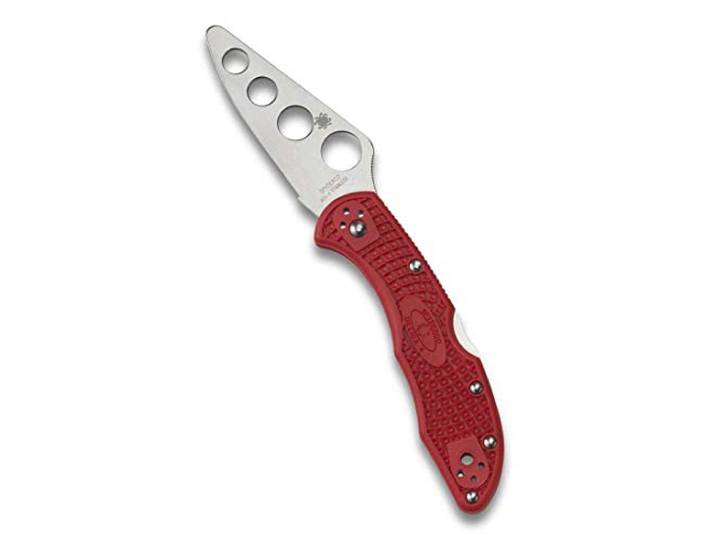 Spyderco Delica 4 Leichtes Trainer Klappmesser Taschenmesser Outdoor Camping & Wandern Messer (rot), 15,2 x 2,5 x 2,5 cm, 4,54 g