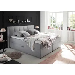 Boxspringbett Granada ca. 180x200 cm Grau