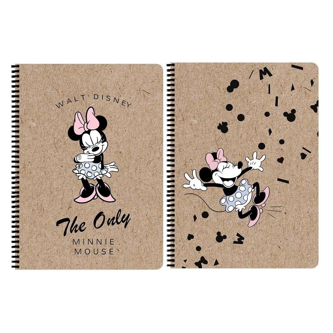 Teka Kariertes Notizbuch Minnie Mouse Kraft A4/80K (A4, Kariert, Weicher Einband) (47994382)