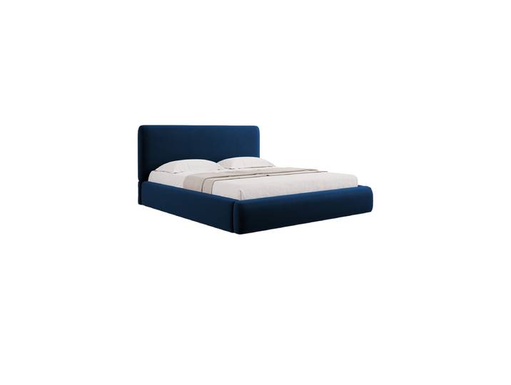 Design Polsterbett „Colonel“, Samt Königsblau chosen by Bloomingloft